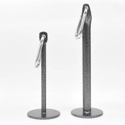 Steel Fixed Bracket Loading Pin with Heavy Duty Carabiner, Gym Fitness Barbell Weight Plate Barbell Plate Weight Tray Freeweight Rod Loading Pin - size: Large