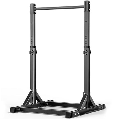 AFFLUENT Pull Up Bar Stand Free Standing Pull Up Bar Station 8 Adjustable Heights Power Tower for Home Gym Workout 330lbs Capacity - color: Black