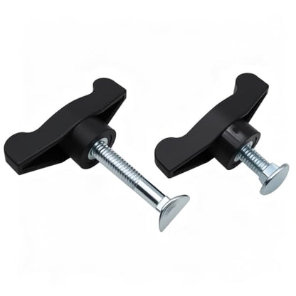 2 Pcs Lawn Mower Handle Knobs Nut Bolt Universal Wing Handle Knob T Handle Bolts for Most Lawn Mowers Snow Blower
