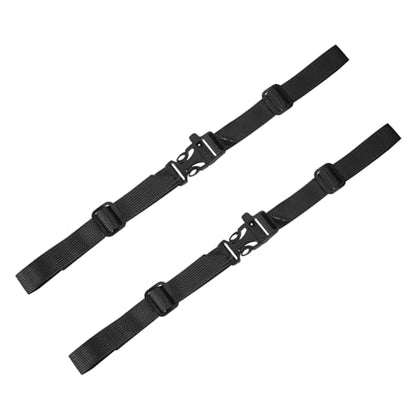 Backpack Chest Strap Sternum Straps with Emergency Whistle Buckle for Backpack Replacement & Hiking - color: Black