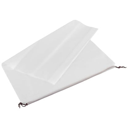 HAKZEON 100 PCS 14x18 Inch Clear Plastic Drawstring Bags, Portable Translucent Shoes Storage Organizers Pouch with Rope, Thickness 2 Mil Travel Bags for Sneakers, Dress Shoes, Slippers, Sandals - size: 14x18 IN 100 PCS