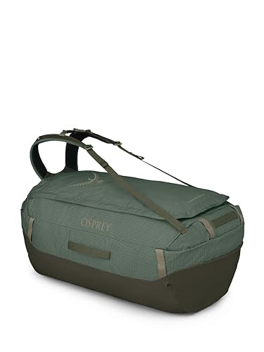 Osprey Transporter Lightweight Travel Duffel Bag - Extra Large Water Resistant Durable Gear Bag for Men and Women - color: Pine Leaf/Earl Grey, style: 120l