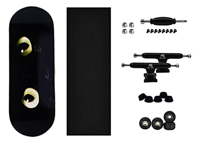 Teak Tuning 34mm Pro Fingerboard Heat Transfer Graphic Complete - Fully Assembled with Pro Level Parts - Pro Shaped Wood Deck (34x97mm), UltraSpin Wheels, Prodigy Trucks - Midnight Stare - color: Midnight Stare