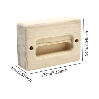 SM SunniMix Climbing Hangboard Wooden Hang Board Strengthen Your Grips, Arms and More