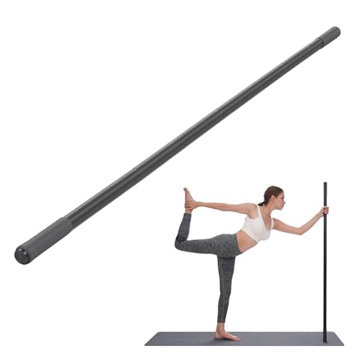 Brrnoo Yoga Bar, Multifunctional Stretching Stick for Flexibility and Mobility, with 4 Steel Bars and 2 Non Slip Handles, for Yoga, Pilates, Fitness and Balance Training
