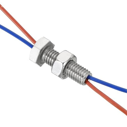 PATIKIL M10x40mm Hollow External Hexagon Screw, 2 Set Cylindrical Lamp Threading Socket Screws Through Hole Bolt with Nut 304 Stainless Steel - size: 40mm