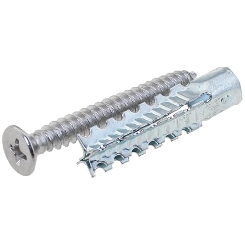Heyous 20PCS M6x32 Heavy Duty Metal Hollow Wall Anchor with Screws Hardware Fasteners Wooden Walls and Hinge Holes Repair Fittings