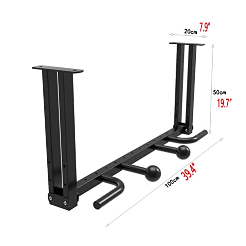 Wall Mounted Pull Up Bar,Ceiling Beam Mounted Heavy Duty Gym Horizontal Bar,Height Adjustable,Maximum Load 300kg，Style 3 - color: Style 3