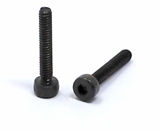 iexcell 100 Pcs M2 x 12mm Thread Pitch 0.4 mm Alloy Steel 12.9 Grade Hex Socket Head Cap Screws Bolts Kit, Black Oxide Finish - size: M2 x 12mm