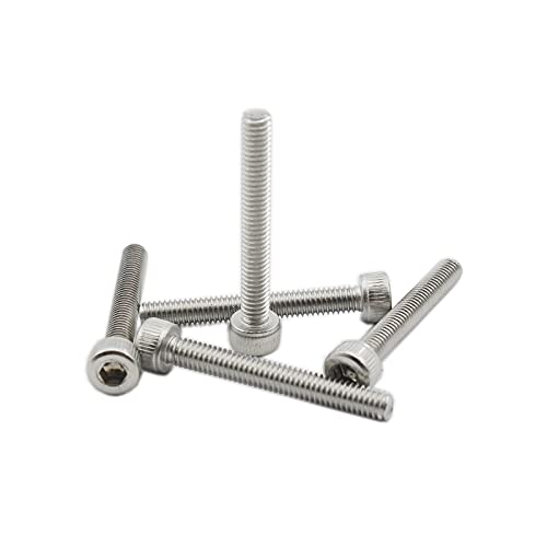 20 PCS Socket Head Cap Screws, TTZEZE 304 Stainless Steel Metric Machine Bolts Hex Socket Screw, Socket Drive Bright Finish Full Machine Threads for Shelf Chair Desk Install Repair (M4x25m) - color: M4, size: 25m