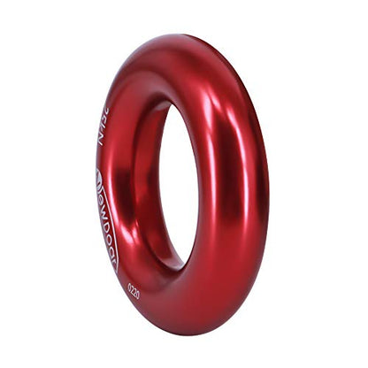 NewDoar Rappel Ring 25kN Gold Large O-Ring Rope Connector for Rock Climbing Arborist Rescue Hammock and Slackline - color: Red Small-5pcs