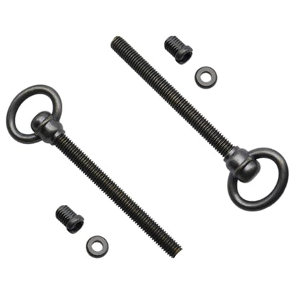 2 PCS Swivel Mirror Mounting Bolt M8 Antique Brass Mirror Frame Screws for Retro Rotating Mirrors - size: 118 MM / 4.65 IN