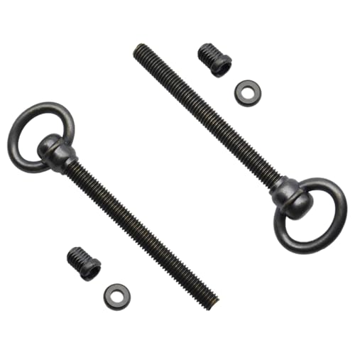 2 PCS Swivel Mirror Mounting Bolt M8 Antique Brass Mirror Frame Screws for Retro Rotating Mirrors - size: 118 MM / 4.65 IN