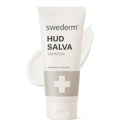 swederm Hudsalva Sensitive Eczema Hand Cream 3.38 Oz - Soothing and Moisturizing Hands and Foot Cream - Healing Ointment with Glycerine - Nourishes & Repair for Dry Skin and Callus - Quickly Absorbing - size: 3.37 Fl Oz (Pack of 1)