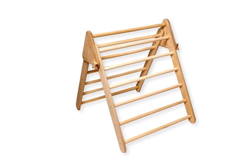 Climbing Montessori Medium Triangle | Montessori Climbing Triangle for Kids | Wooden Climbing Indoor Frame | Climbing Frame for Children & Toddler (Triangle) - style: Triangle-Wooden