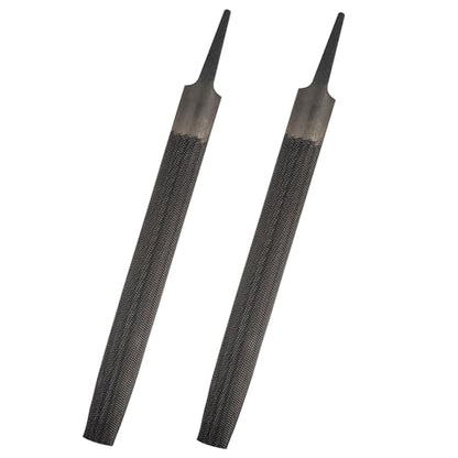 2 Pack Half Round Metal File, Small Sharpening File, 6 Inch Hand File Tools for Wood, Metal, Sharpening (2)
