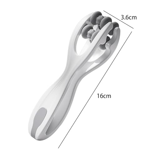Finger Roller Massager, Hand Massage Roller Tools, Double Silicone Roller Massage for Points Relax, Gray