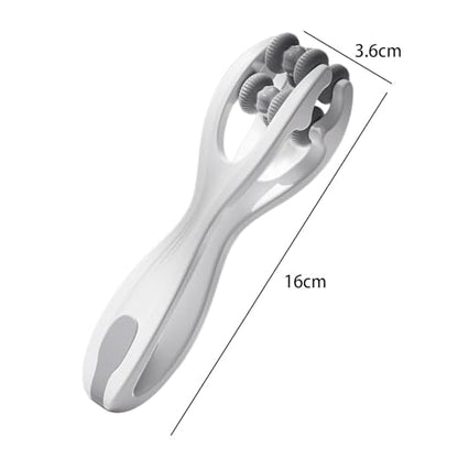 Finger Roller Massager, Hand Massage Roller Tools, Double Silicone Roller Massage for Points Relax, Gray