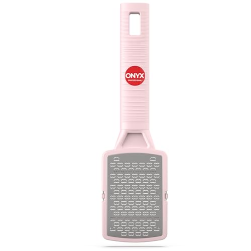 Onyx Professional Foot Rasp, No Mess Callus Remover for Feet, Includes Debris Catcher - Stainless Steel Foot Scrubber Dead Skin Remover, Lightweight Callus Shaver for Feet, Foot File, Pedicure - color: Teal, size: 1 Count (Pack of 1)