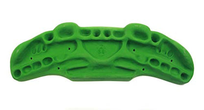 Atomik Rock Climbing Holds Yaniro Power Hang Board in Green for Grip and Strength Training