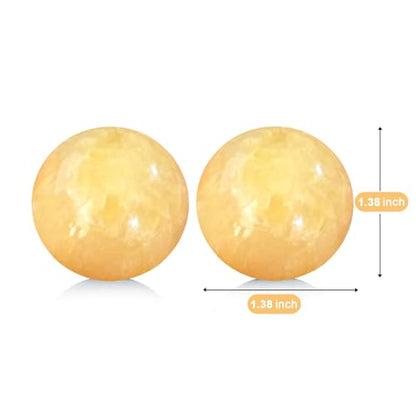 Marble Baoding Balls, Chinese Meditation Stress Relief Balls for Hand Therapy, Manual Massage Exercise,Beige,Small-1.38" - color: Beige, size: Small-1.38"