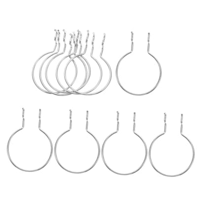 10pcs Heavy Duty Metal Pegboard Hooks Silver Round Hanging Board Organizers for Garage and Craft Room Storage Compatible Standard Pegboards