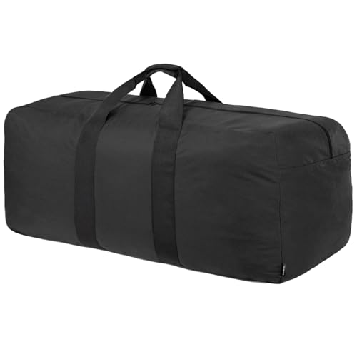 Vorspack Extra Large Duffle Bag for Travel - 250L Duffel Bag for Men Gear Bag for Storage Foldable Weekender Bag for Overnight Camping - Black - color: Black, size: 250 l