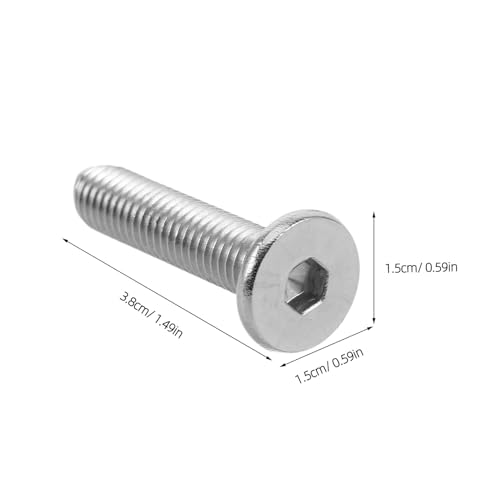 Alipis 20pcs Cat Tree Hexagonal Screws M8*35 Fully Threaded Connecting Bolts Metal Fixing Screws Replacement Parts for Cat Climbing Posts and Scratching Furniture