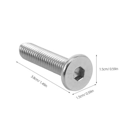 Alipis 20pcs Cat Tree Hexagonal Screws M8*35 Fully Threaded Connecting Bolts Metal Fixing Screws Replacement Parts for Cat Climbing Posts and Scratching Furniture