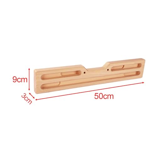Climbing Training Board with Rope, Rock Climbing Trainer Fingerboard, Rock Climbing Grip Board for Hand Forearm Strength