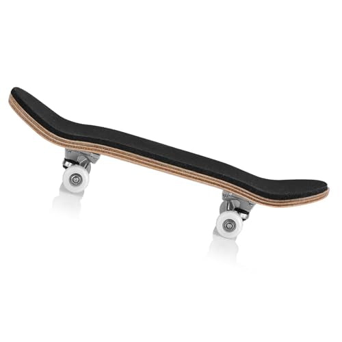 1Pc Maple Wooden Alloy Fingerboard Finger Skateboard Box with Reduce Pressure Kids - color: White