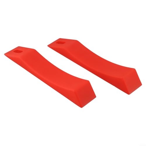Silicone Deadlift Wedge Blocks For Weight Lifting And Powerlifting, Non-Slip Barbell Plate Loading Tool For Strength Training, Lightweight Portable Design In Red, Blue, Black, 2 Pack(Red) - size: Red