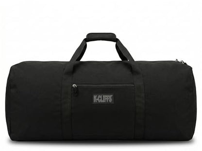 Heavy Duty Cargo Duffel Large Sport Gear Drum Set Equipment Hardware Travel Bag Rooftop Rack Bag - color: Black, size: 30" x 15" x 15"