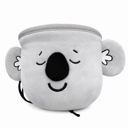Chalk Bag for Rock Climbing - Bouldering Chalk Bucket with Quick-Clip Belt, Zipper Pocket and Brush Holder - Koala