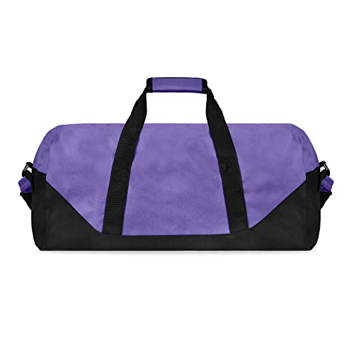 21" Large Duffle Bag with Adjustable Strap - color: Purple