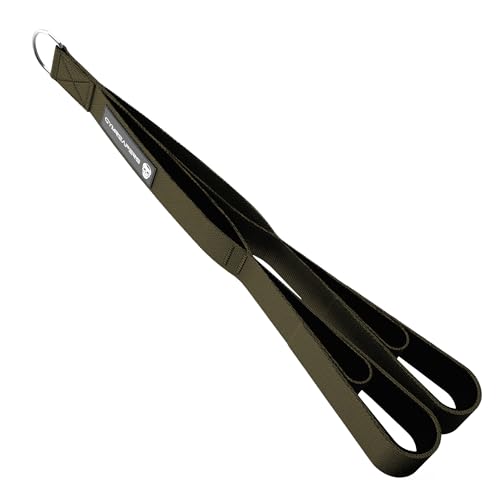 Gymreapers Tricep Rope Cable Attachment - Multi-Workout Tricep Pull Down Cable Attachment - Perfect Gym Cable attachments (3 Lengths Built in One) - color: OD Green, size: Tricep Rope - 27"