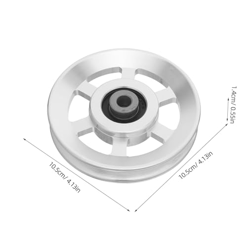 Zerodeko Aluminum Alloy Silent Pulley Roller Wheel for Gym Pulley Attachment 4.13 Inch for Home Fitness and Weight Lifting Equipment