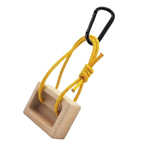 Multipurpose Wood Fingerboard for Indoor Climbing Practice and Strength Development with Comfortable Natural Finish Climbing Grip Training Board - color: 1 Set