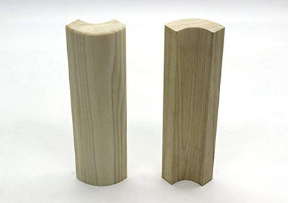 3/4" x 2 1/4" x 6" Poplar (Paint Grade) Outside Radius Corner Base Block Bullnose - Fits 3/4" Radius, Trim Molding (3)