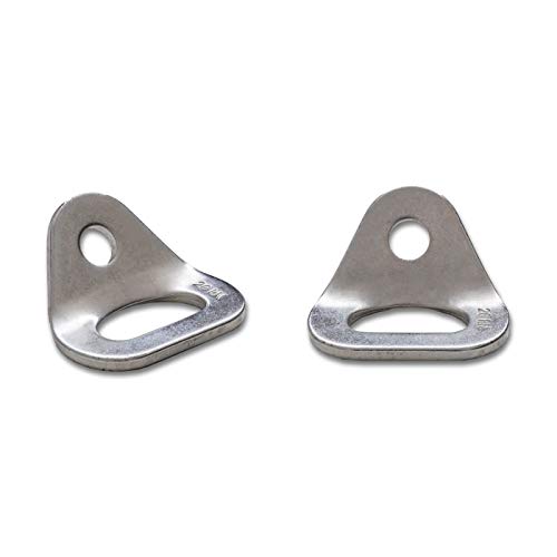 26kN Climbing Wall Bolt Hanger/Anchor/Tiedown for 3/8" Screw/Bolt Ideal for Rock Climbing and Home Gyms, Hammocks, Trailer Tie-Downs. Robust, Load-Bearing Steel Tie-Off - size: Two-Pack