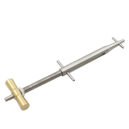 Heavy - Duty 5-1/4" Stainless Steel and Aluminum Bronze T - Bar Nut Tool,Fit for 1/4 Model Setup - size: 1/4