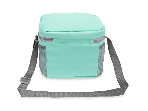 Everest Cooler/Lunch Travel Tote, Aqua Blue - color: Aqua Blue