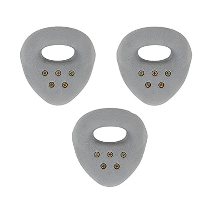 Atomik Rock Climbing Holds Set of 3 Large Screw-On Ring Jugs in Gray