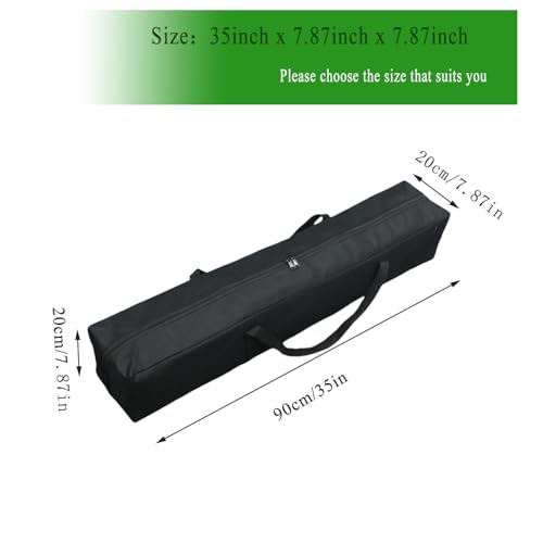 Heavy Duty Water-Resistant Long Duffle Bag - XL Canopy & Roof Tent Storage Organizer for Poles, Grill Tools, Hammock & Fishing Rods with MOLLE Straps (35''(L) x7.87''(W) x7.87''(H)) - size: 35''(L)x7.87''(W)x7.87''(H)
