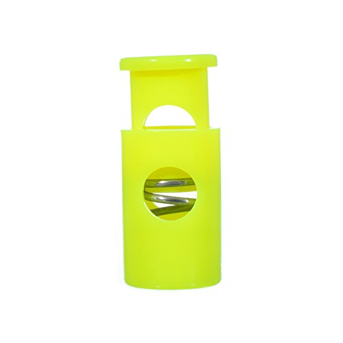Paracord Planet Single Barrel Hole Top Cord Lock - Multiple Colors and Pack Sizes - color: Neon Yellow, size: 5 Pack