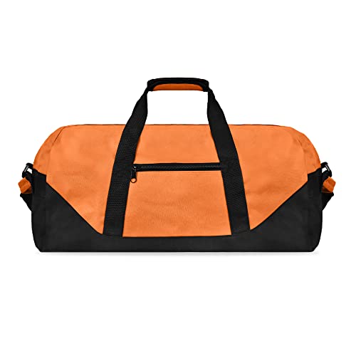 21" Large Duffle Bag with Adjustable Strap - color: Orange