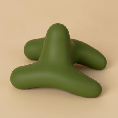 predolo Pressure Point Silicone Handheld for Stretching, Forest Green - color: Forest Green