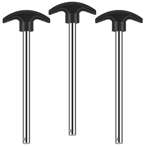 3P Weight Stack Pins, 6" Locking Space Gym Pin Weight Stack | Replacement for Lifting Machine Strength Training (3/8" Diameter)