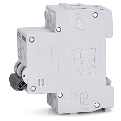 AC Miniature Circuit Breaker, 6 Amp 120V/240V 2 Pole | DIN Rail Mount, Thermal Magnetic Trip, Solar AC Disconnect Switch MCB C6 - style: 6 Amp