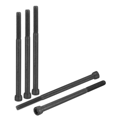 DTGN 1/4"-20x4 Socket Head Cap Screws Bolts - 10Pack - Good for Road Bicycle, Mountain Bike, Auto, Motorcycle - Carbon Steel Hex Head Metric Screws, Black - size: 1/4"-20x4"